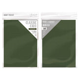 Load image into Gallery viewer, Craft Perfect Classic Card Craft Perfect - Classic Card  - Avocado Green - Weave Textured - A4 - 10 Pack - 9038e