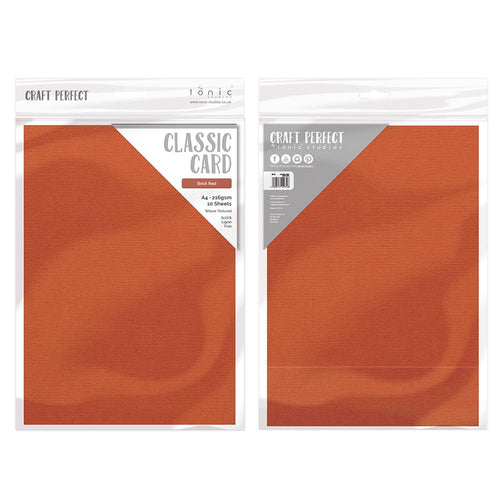Craft Perfect Classic Card Craft Perfect - Classic Card - Brick Red - A4 - 216gsm - 10 Sheets - 9074E