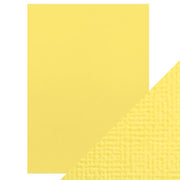 Craft Perfect - Classic Card  - Buttermilk Yellow - Weave Textured - A4(10/PK) - 9029e
