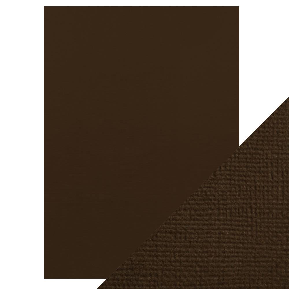 Craft Perfect Classic Card Craft Perfect - Classic Card  - Espresso Brown - Weave Textured - A4(10/PK) - 9024e