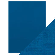 Craft Perfect Classic Card Craft Perfect - Classic Card  - French Blue - Weave Textured - A4(10/PK) - 9047e