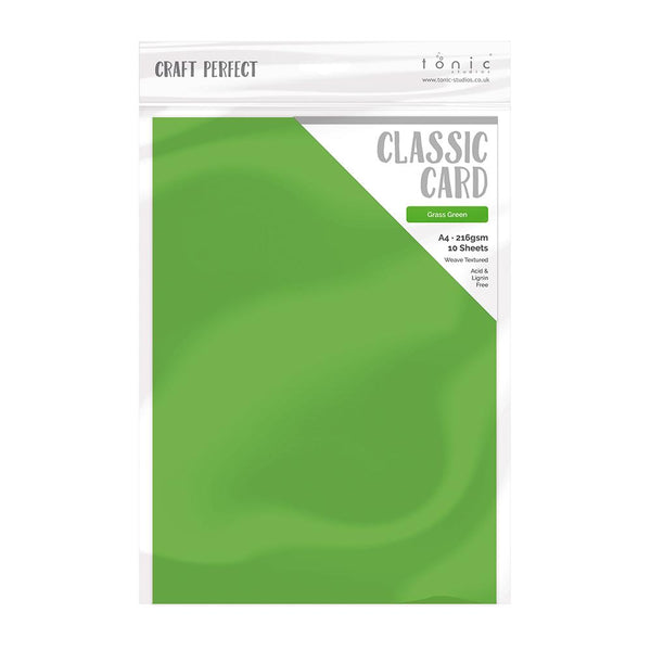 Craft Perfect Classic Card Craft Perfect - Classic Card - Grass Green - A4 - 216gsm - 10 Sheets - 9035E