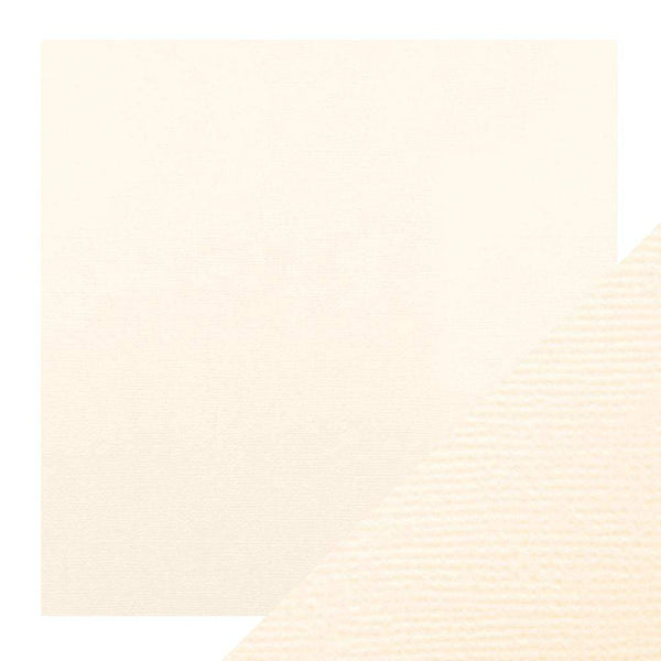 Craft Perfect Classic Card Craft Perfect - Classic Card - Ivory White - Weave Textured - 12" x 12" (5/PK) - 9136E