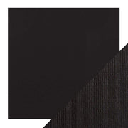 Craft Perfect Classic Card Craft Perfect - Classic Card - Jet Black - Weave Textured - 12" x 12" (5/PK) - 9132E