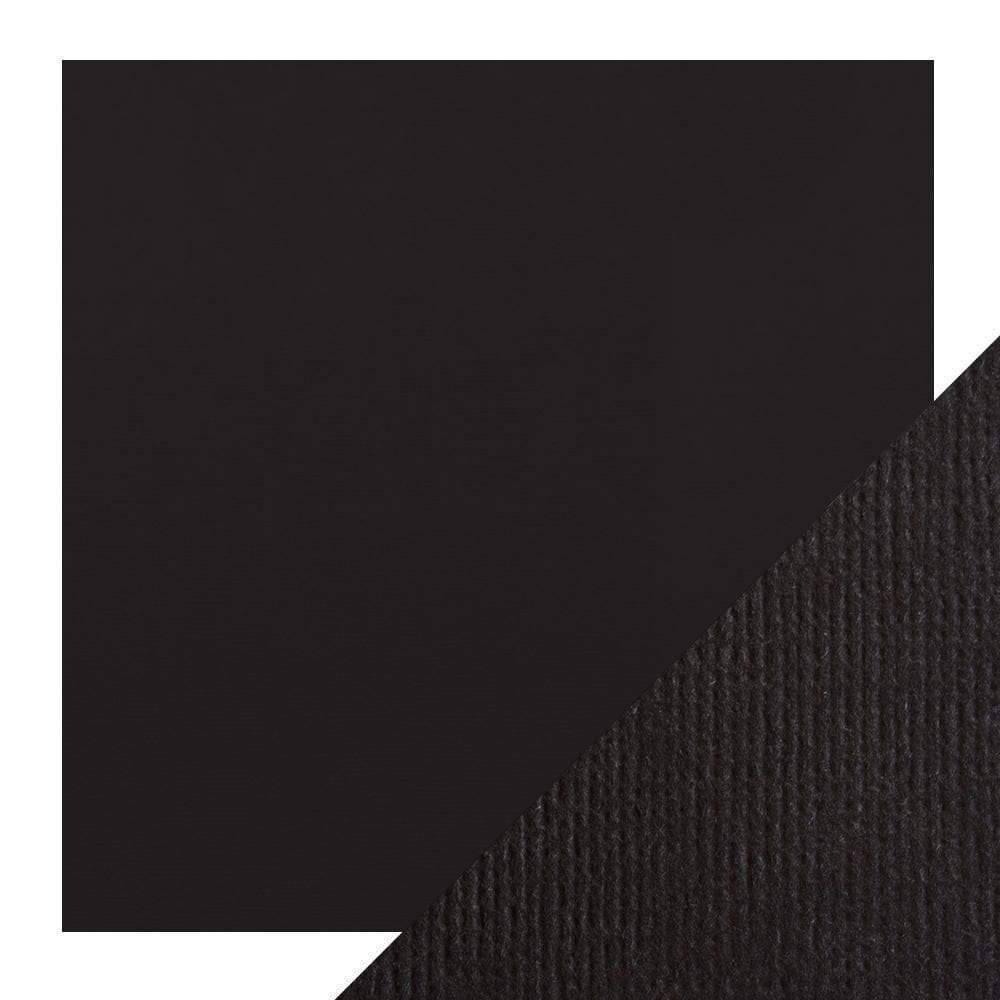 Craft Perfect Classic Card Craft Perfect - Classic Card - Jet Black - Weave Textured - 12