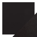 Load image into Gallery viewer, Craft Perfect Classic Card Craft Perfect - Classic Card - Jet Black - Weave Textured - 12&quot; x 12&quot; (5/PK) - 9132E