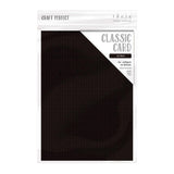 Load image into Gallery viewer, Craft Perfect Classic Card Craft Perfect - Classic Card  - Jet Black - Weave Textured - A4(10/PK) - 9011e