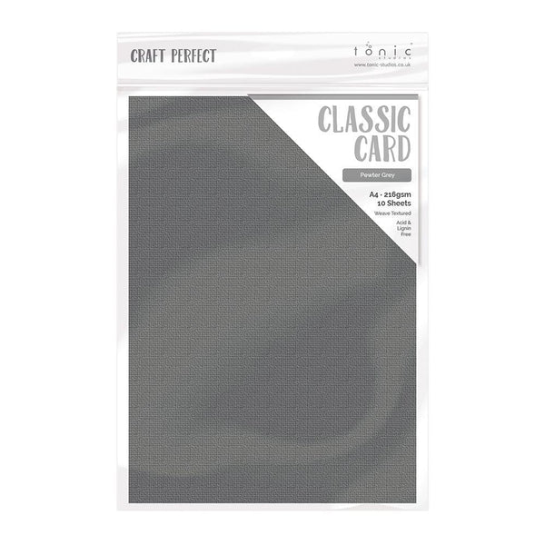 Craft Perfect Classic Card Craft Perfect - Classic Card - Pewter Grey - A4 - 216gsm - 10 Sheets - 9022E
