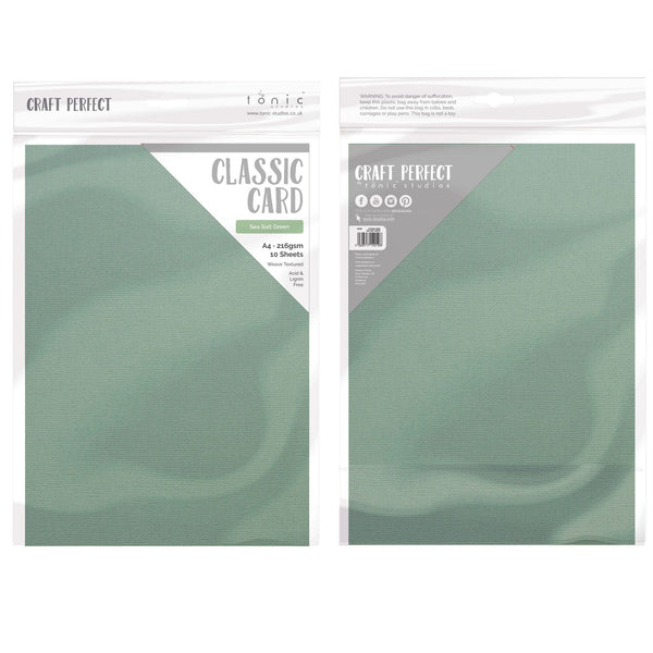 Craft Perfect Classic Card Craft Perfect - Classic Card - Sea Salt Green - A4 (10/PK) - 9010E