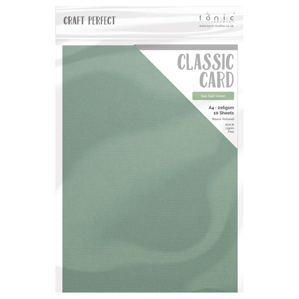 Craft Perfect Classic Card Craft Perfect - Classic Card - Sea Salt Green - A4 (10/PK) - Spring Meadow Trend - 9010E