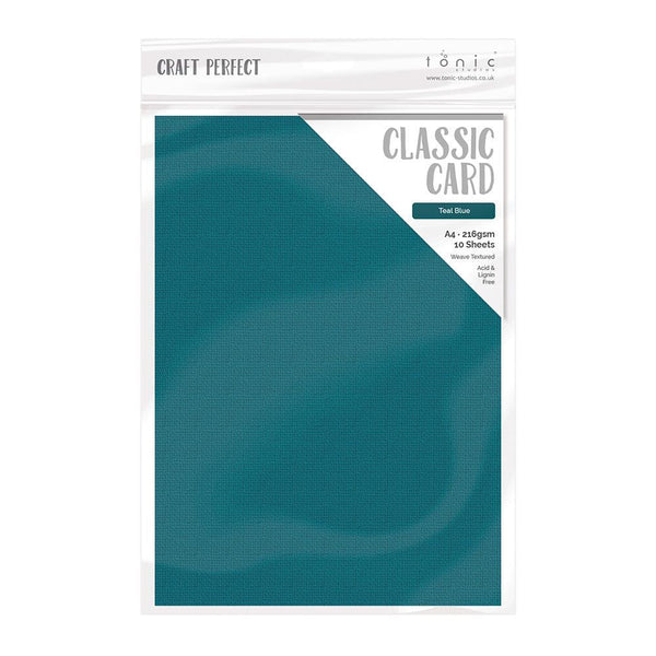 Craft Perfect Classic Card Craft Perfect - Classic Card - Teal Blue - A4 - 216gsm - 10 Sheets - 9039E
