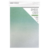 Load image into Gallery viewer, Craft Perfect Classic Card Craft Perfect - Ombre Card - Opalescent Green - A4 (5/PK) - 8890E