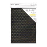Load image into Gallery viewer, Craft Perfect Foiled Kraft Card Craft Perfect - Foiled Kraft Card - Golden Polkadot - A4 (5/pk) - 9344e