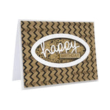 Load image into Gallery viewer, Craft Perfect Foiled Kraft Card Craft Perfect - Foiled Kraft Card - Golden Zig Zag - A4 (5/pk) - 9340e