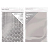 Load image into Gallery viewer, Craft Perfect Foiled Kraft Card Craft Perfect - Foiled Kraft Card - Silver Damsak - A4 (5/pk) - 9343e