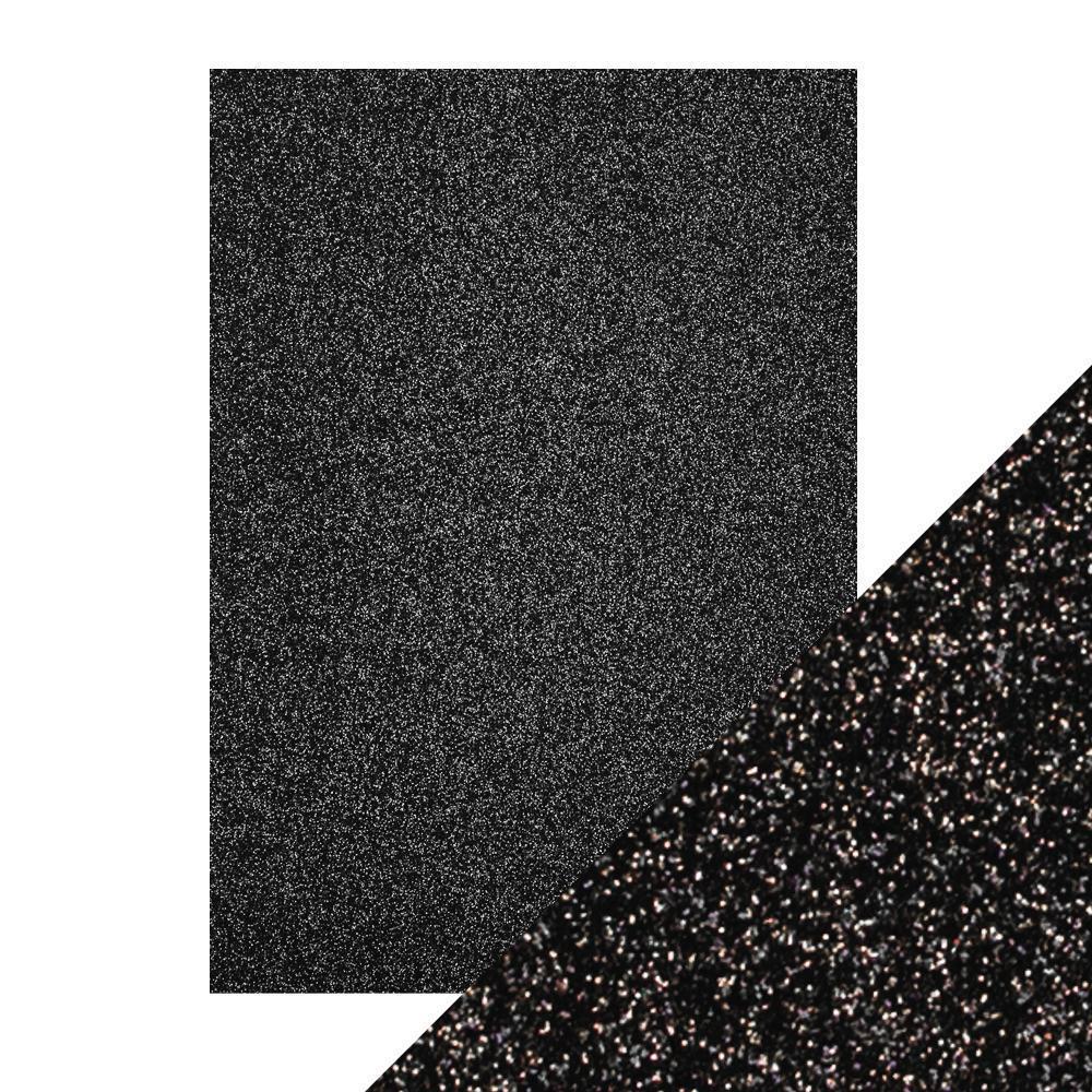 Craft Perfect Glitter Card Craft Perfect - Glitter Card - Black Sapphire	A4 - 250gsm - 5 Sheets - 9943E