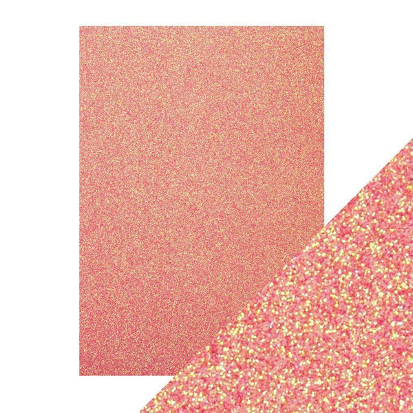 Craft Perfect Glitter Card Craft Perfect - Glitter Card - Candy Floss - A4 (5/PK) - 9951e
