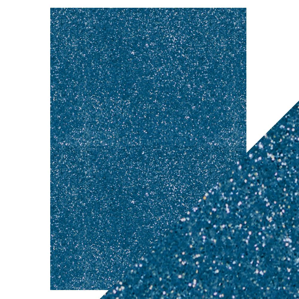 Craft Perfect Glitter Card Craft Perfect - Glitter Card - Cobalt Blue - A4 (5/Pk) - 9953e
