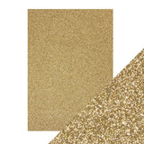 Load image into Gallery viewer, Craft Perfect Glitter Card Craft Perfect - Glitter Card - Gold Dust - A4 (5/PK) - 9940e