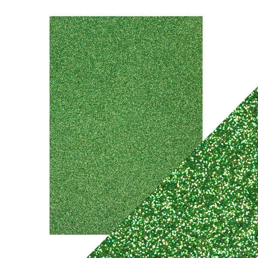 Craft Perfect Glitter Card Craft Perfect – Glitter Card - Lucky Shamrock - A4 - 250gsm - 5 Sheets - 9945E