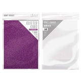 Load image into Gallery viewer, Craft Perfect Glitter Card Craft Perfect - Glitter Card - Nebula Purple - A4 (5/PK) - 9946e