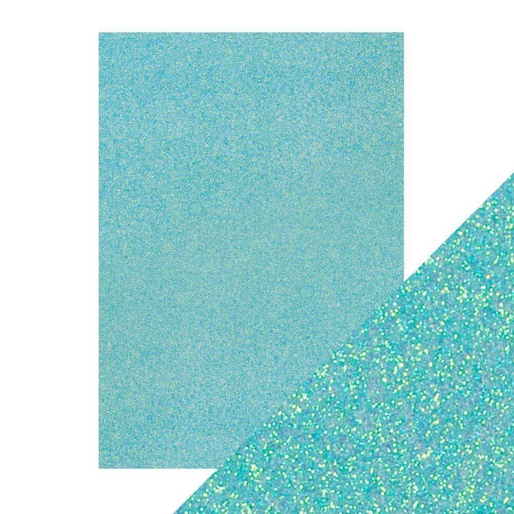 Craft Perfect Glitter Card Craft Perfect - Glitter Card - Tropical Tide - A4 (5/PK) - 9950e