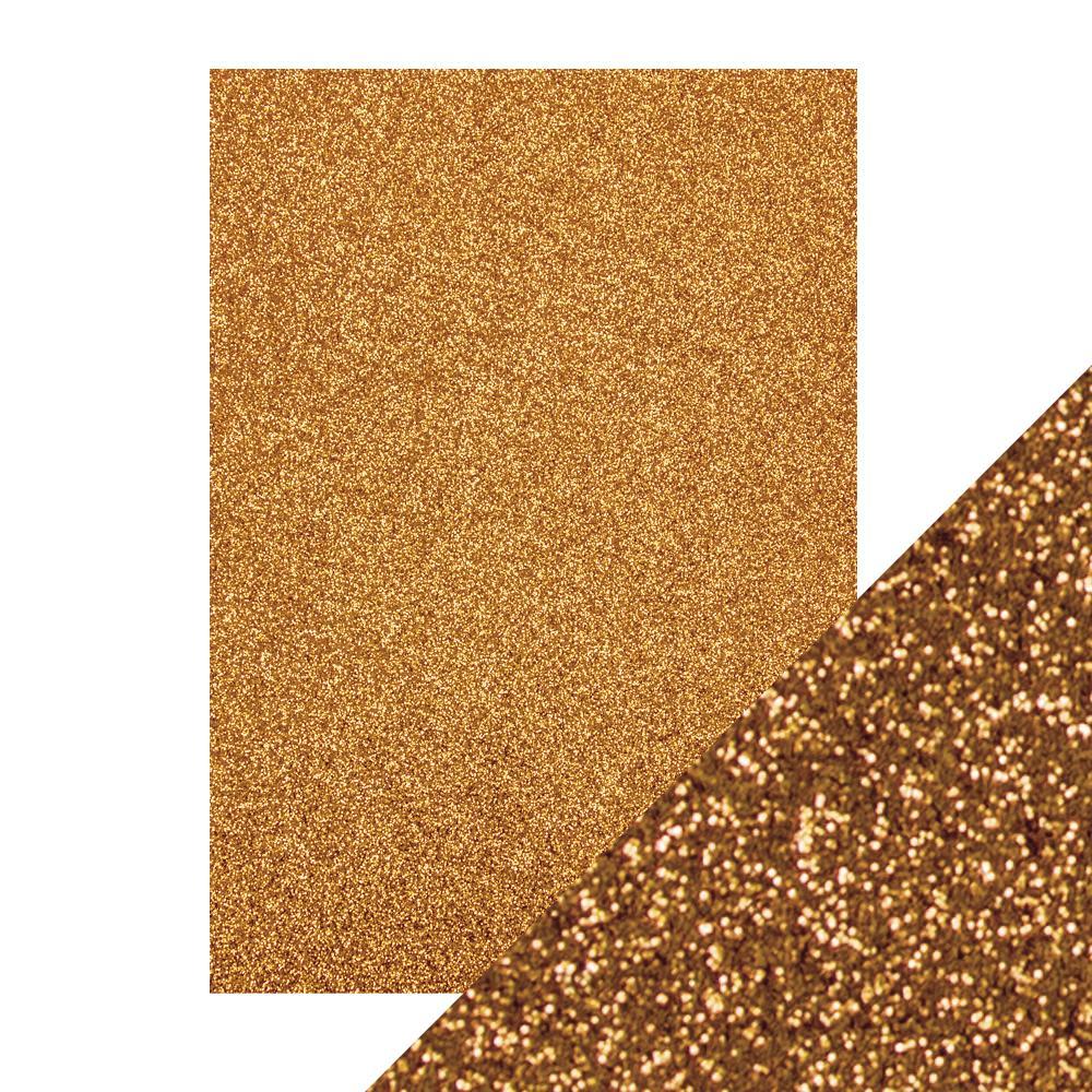 Craft Perfect Glitter Card Craft Perfect – Glitter Card - Welsh Gold - A4 - 210mm x 297mm - 250gsm - 5 Sheets - 9942E