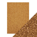 Load image into Gallery viewer, Craft Perfect Glitter Card Craft Perfect – Glitter Card - Welsh Gold - A4 - 210mm x 297mm - 250gsm - 5 Sheets - 9942E