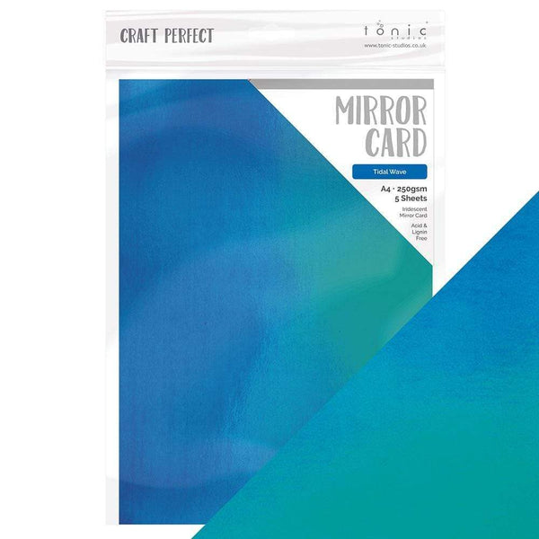 Craft Perfect Iridescent Mirror Card Craft Perfect - Iridescent Mirror Card - Tidal Wave - A4 (5/PK) - 9771E