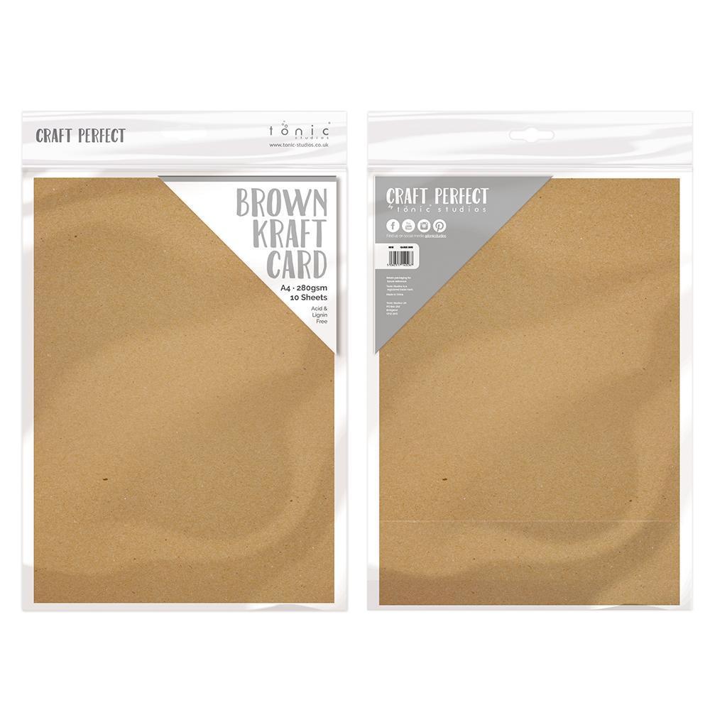Craft Perfect Kraft Card Craft Perfect - Brown Kraft Card Craft Perfect - Kraft Card - Brown - A4 (10/PK) - 9558e
