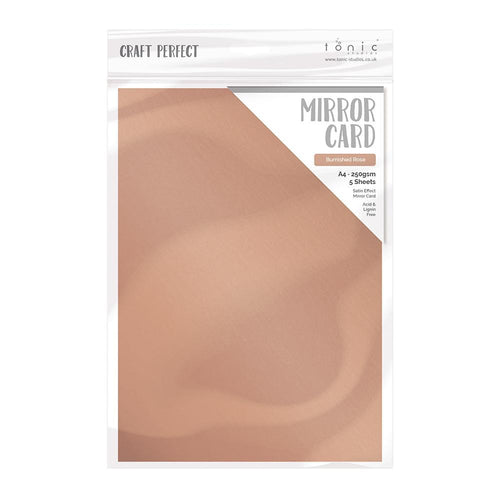Craft Perfect Mirror Card Craft Perfect - Burnished Rose Mirror Card Craft Perfect - Satin Mirror Card - Burnished Rose A4 - 9473E