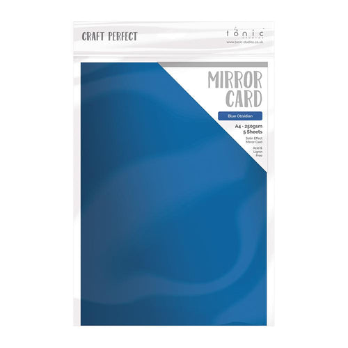 Craft Perfect Mirror Card Craft Perfect - Chrome Silver Mirror Card Craft Perfect - Mirror Card - Blue Obsidian A4 - 9479E