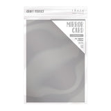 Load image into Gallery viewer, Craft Perfect Mirror Card Craft Perfect - Frosted Silver Mirror Card Craft Perfect – Mirror Card - Satin Effect - Frosted Silver - A4 - 250gsm - 5 Sheet - 9467E