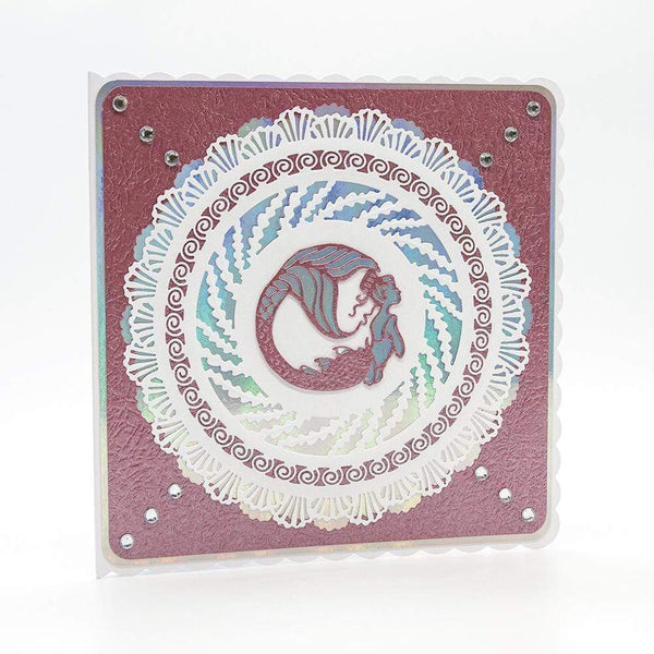 Craft Perfect Mirror Card Craft Perfect - Mirror Card - High Gloss - Holo Waves - A4 (5/PK) - 9448e