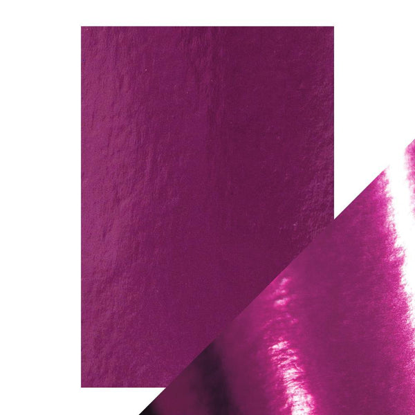 Craft Perfect Mirror Card Craft Perfect - Mirror Card - High Gloss - Midnight Plum - A4 (5/PK) - 9445e