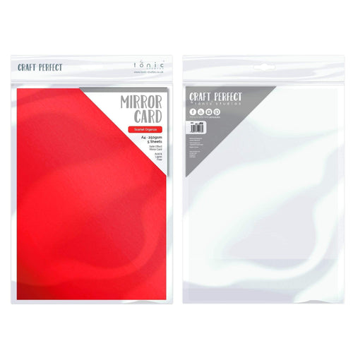 Craft Perfect Mirror Card Craft Perfect - Scarlet Organza Mirror Card Craft Perfect - Satin Mirror Card - Scarlet Organza A4 - 9471E