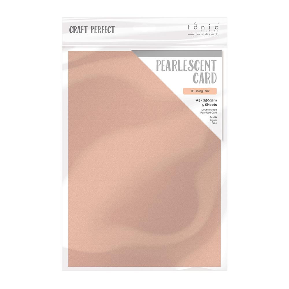 Craft Perfect Pearlescent Card Craft Perfect - Blushing Pink Pearlescent Card Craft Perfect - Pearlescent Card - Blushing Pink A4 (5/PK) - 9503E