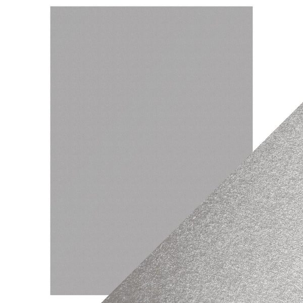 Craft Perfect Pearlescent Card Craft Perfect - Luna Silver Pearlescent Card Craft Perfect - Pearlescent Card - Luna Silver A4 (5/PK) - 9499E