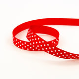 Load image into Gallery viewer, Craft Perfect Ribbon Craft Perfect - Ribbon - Dotted Grosgrain - Red Polka Dot - 16mm - 8981E
