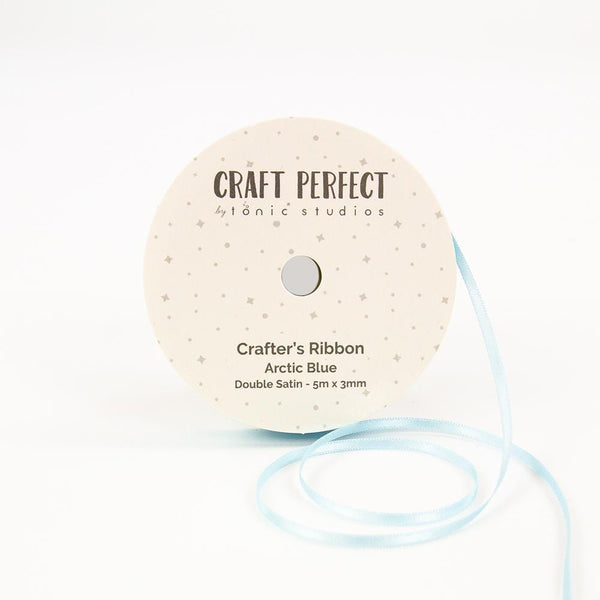 Craft Perfect Ribbon Craft Perfect - Ribbon - Double Face Satin - Arctic Blue - 3mm - 8966E