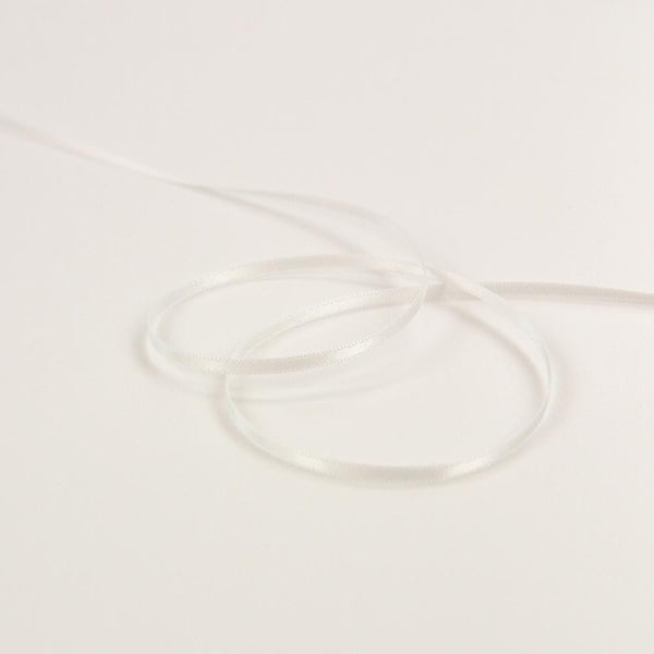 Craft Perfect Ribbon Craft Perfect - Ribbon - Double Face Satin - Bright White - 3mm - 8976E