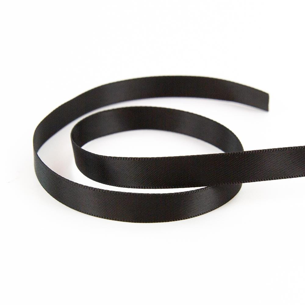 Craft Perfect Ribbon Craft Perfect - Ribbon - Double Face Satin - Jet Black - 9mm - 8975E