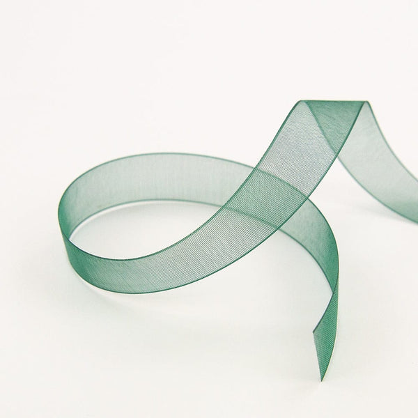 Craft Perfect Ribbon Craft Perfect - Ribbon - Organza - Forest Green - 16mm - 8982E