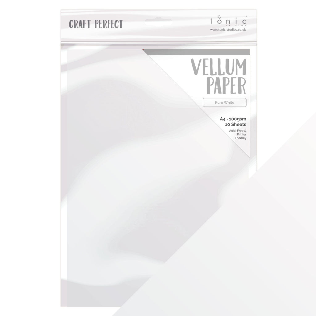 Craft Perfect Vellum Paper Vellum Paper - Pure White - A4 (10/PK) - 100GSM - 9997E