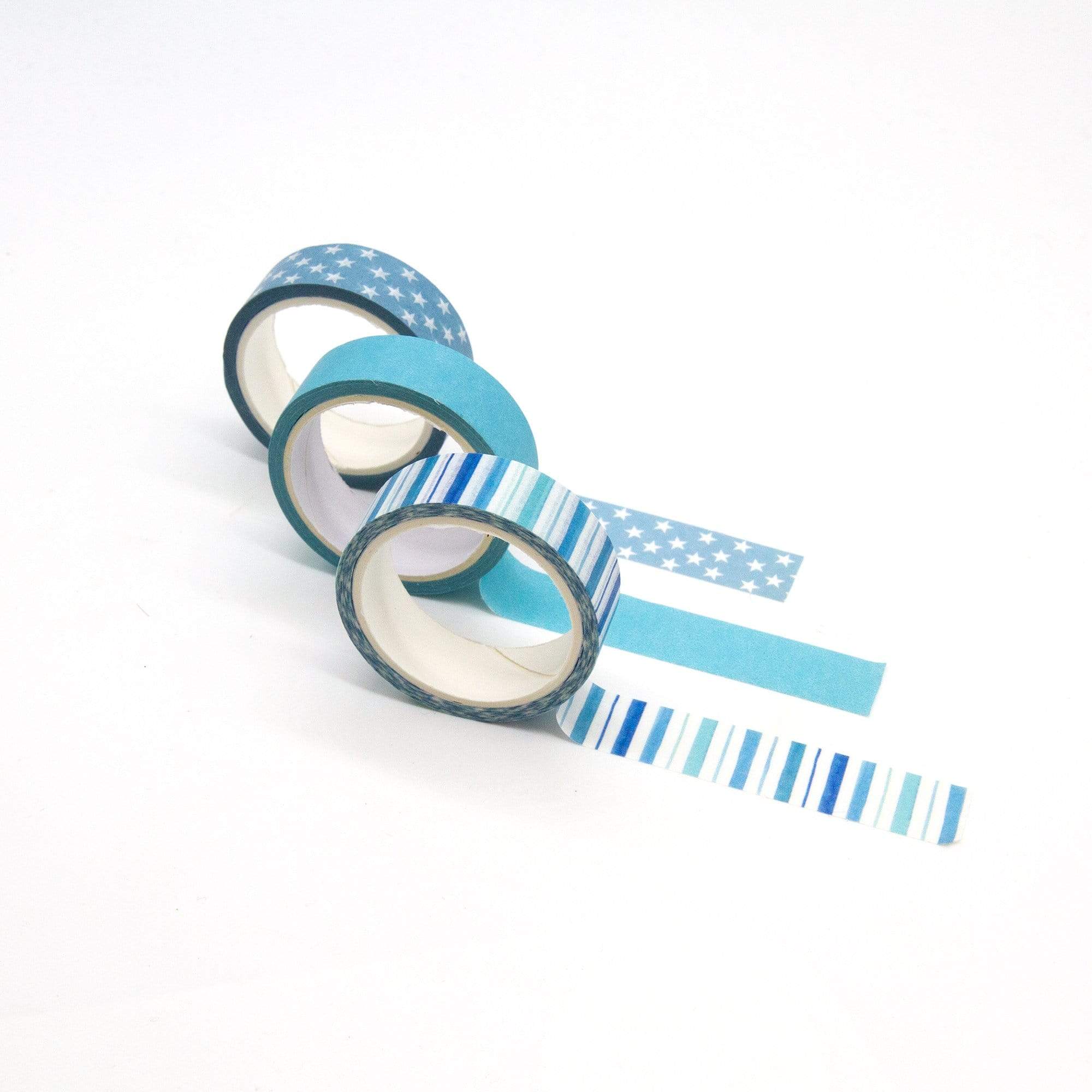 Craft Perfect - Washi Tape - Blue Night - (15mm/5m) - 3 Rolls - 9319E