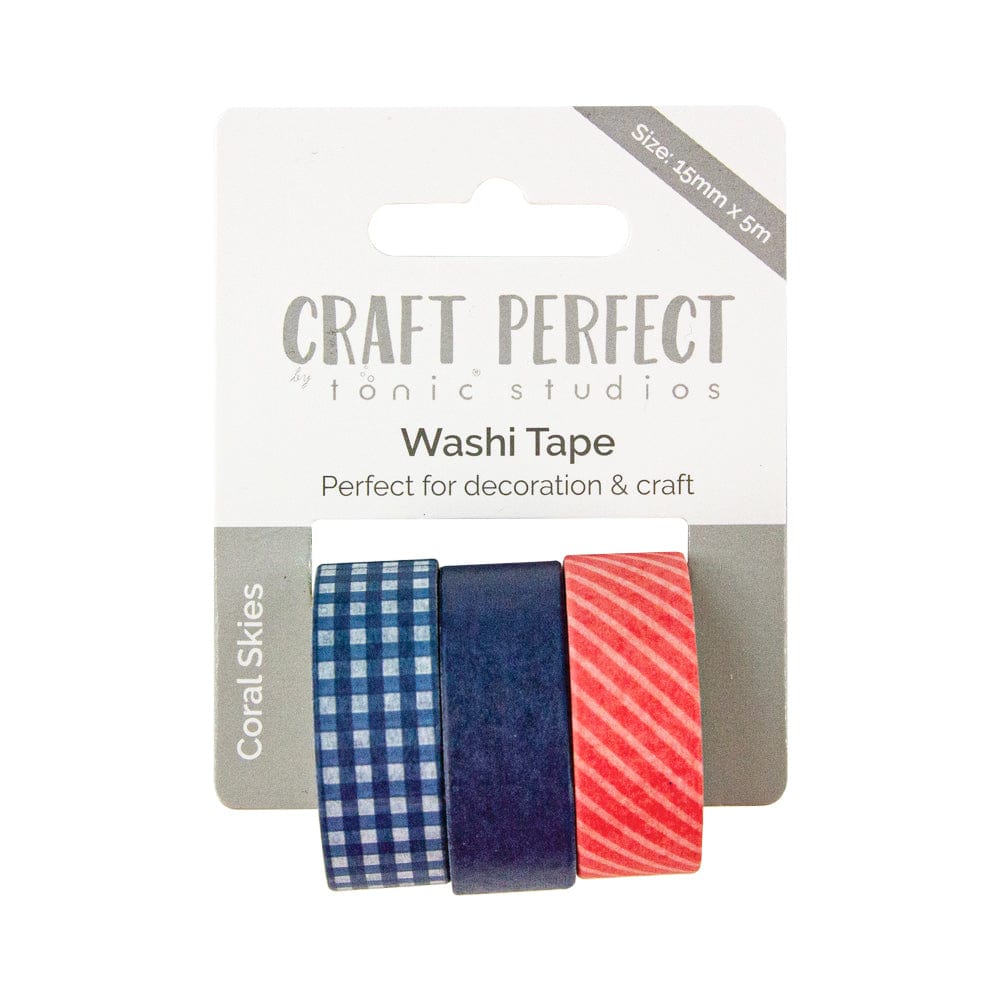 Craft Perfect Washi Tape Craft Perfect - Washi Tape - Coral Skies -9326