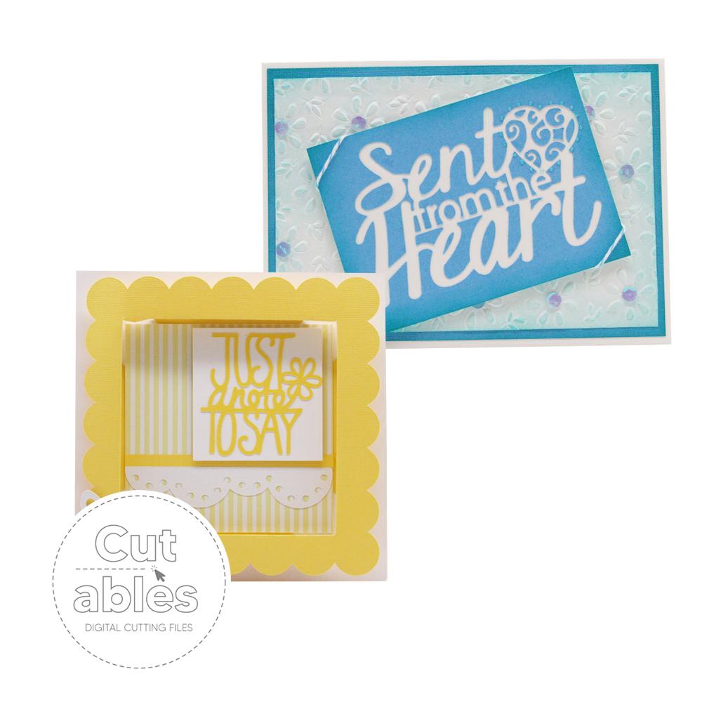 Cut'ables SVG Adored Sentiments Digital File - 4485SVG