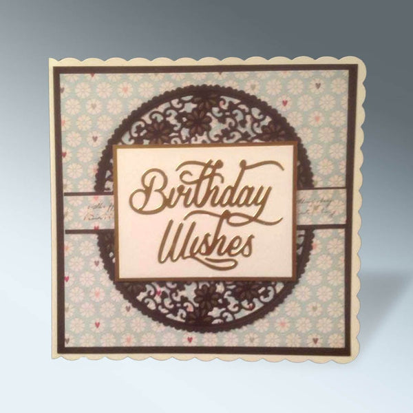 Cut'ables SVG Birthday Wishes - Sentiment Digital File - 4223SVG