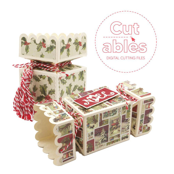 Cut'ables SVG Deco-Edged Square Cracker Digital File - 2756SVG