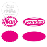 Load image into Gallery viewer, Cut&#39;ables SVG Nan &amp; Grandad - Sentiment Digital File - 3838SVG